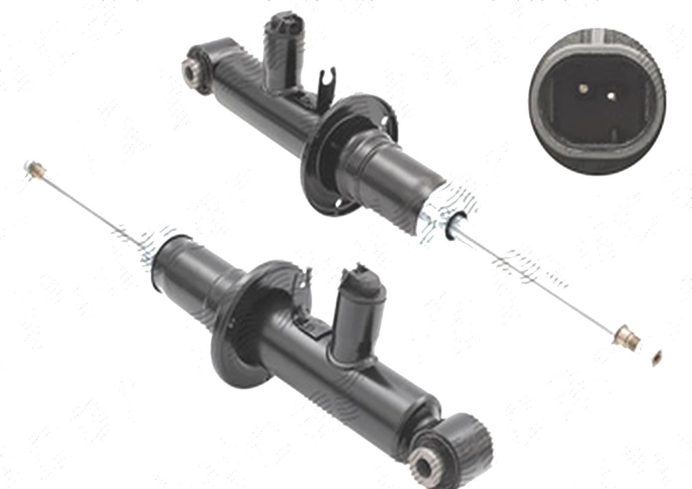 Modul suspensie pneumatica spate, Bmw X3 (F25), 09.2010-08.2017, X4 (F26), 05.2013-03.2018, Vehicul Fara Control Electronic De Amortizare A Suspensiei; Pentru Vehicule Cu Suspensie Standard