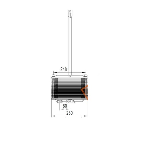 Radiator ulei Jeep Grand Cherokee, 01.2001-2005 Motor 2.7 Crd; 3.1 Td; 4.0 R6; 4.7 V8, Cv Automata, Aluminiu/Aluminiu Brazat, 280x170x20, Radiator Sistem Directie, SRL, OE: 52079948ab; 52079948ac,