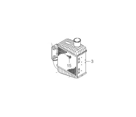 Intercooler Hyundai Elantra, 2005-2006, Kia Cerato, 2004-2008 Motor 1.5 Crdi; 2.0 Crdi, Aluminiu/Plastic Brazat, 190x188x84, SRL, OE: 2827127011,