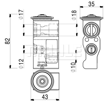 Supapa de expansiune Smart Forfour, 2014-; Fortwo, 2014- Motor 0,9/1,0 Benzina, Aluminiu, Tip Gaz: R134a/R1234yf, OE: 326311; 7013097, Supapa de expansiune Smart Forfour, 2014-; Fortwo, 2014- Motor 0,9/1,0 Benzina, Aluminiu, Tip Gaz: R134a/R1234yf, OE: 326311; 7013097,