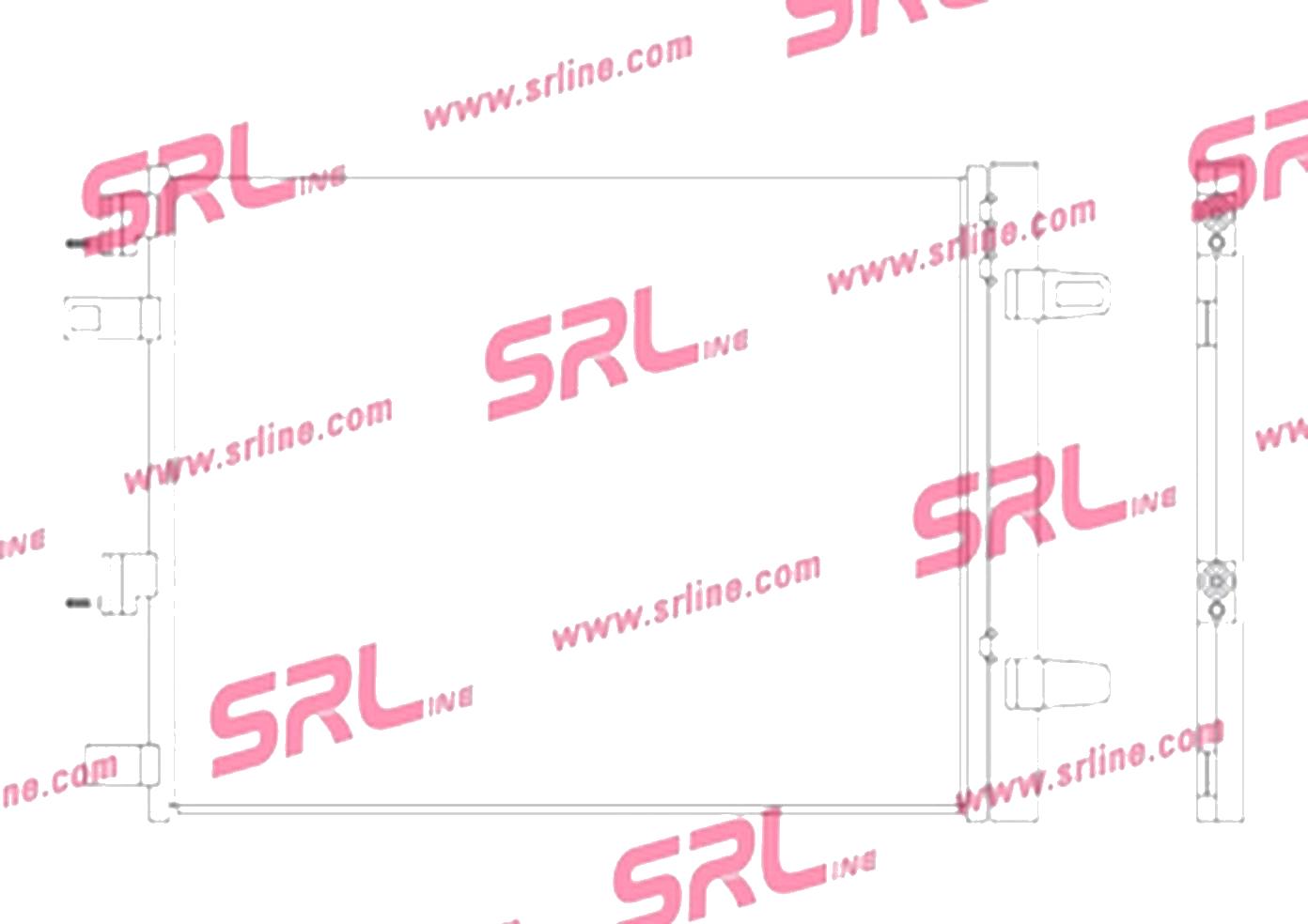 Condensator AC Mercedes Clasa A (W177), 2018-; Clasa B (W247), 2018-; Clasa Cla (C118), 2019-; Clasa Gla (H247), 2020- Alum./Alum. Brazat, 588(560)X425(417)X12, Cu Uscator Si Filtru Integrat, iesire : 8,6 Mm, intrare : 11,8 Mm, SRL