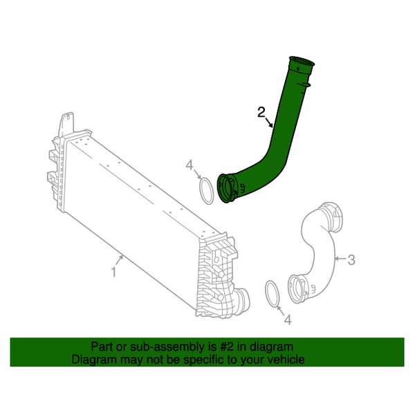 Furtun intercooler Mercedes Vito/Clasa V, 2014-03.2019 Motor 1.6 Cdi; 2.1 Cdi, OE: 4475280482; A4475280482,