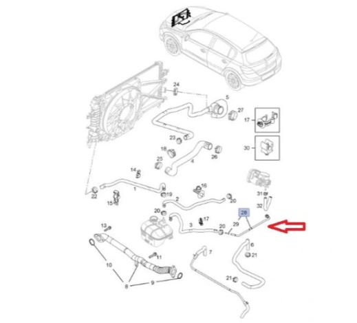 Furtun radiator Opel Astra H, 2006-2014; Astra J, 2009-2015; Insignia, 2008-2017; Mokka/Mokka X, 2012-; Zafira, 2005-2011 Motor 1,6 Benzina, Cauciuc, OE: 55559353; 5826485,