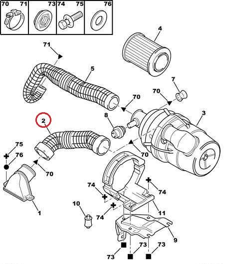 Furtun filtru aer Citroen Jumper 1994-2002, Fiat Ducato, 1994-2001; Peugeot Boxer, 1994-2002 Motor 1,9 D/ 2,5 D, OE: 1426g7,