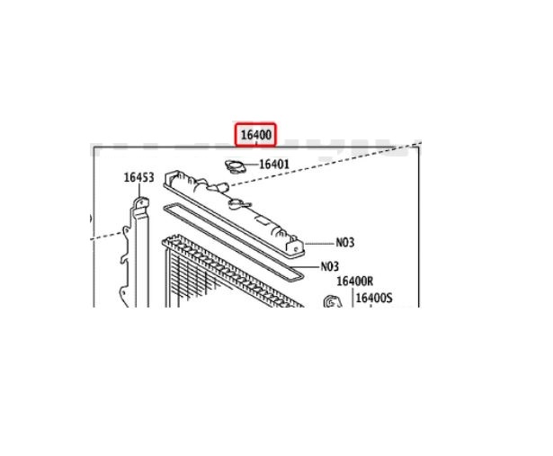 Radiator apa Toyota Hilux, 2005- Cv Automata; Motor 2,7 Benzina, Aluminiu/Plastic Brazat, 658x500x26, SRL, OE: 164000c210,