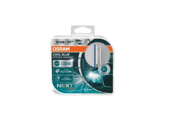 Set becuri D3S OSRAM 66340CBNHCB 12/24V; 35W; COOL BLUE INTENSE (NextGen); cu pana 150% mai multa lumina; Pk32d-5; Omologare: ECE; pana la 3000 h; Fascicul luminos [lm]:3200; Culoare temperatura [K]:6200,