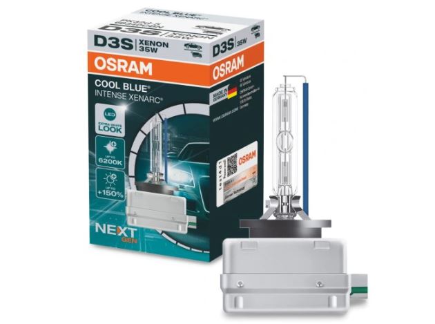 Bec D3S OSRAM 66340CBN 12/24V; 35W; COOL BLUE INTENSE (NextGen); cu pana 150% mai multa lumina; Pk32d-5; Omologare: ECE; Fascicul luminos [lm]:3200; Culoare temperatura [K]:6200,