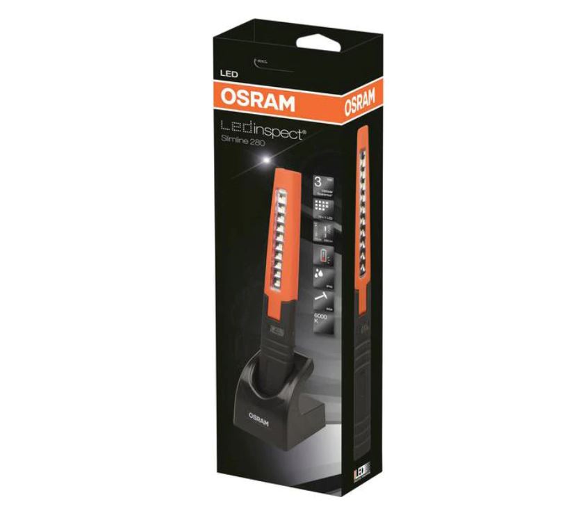 Lampa lucru inspectie cu 11 LED-uri Osram LEDIL103, incarcator in kit, carcasa plastic; baterie reincarcabila, LEDIL103 ,