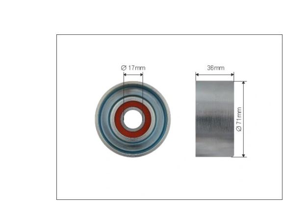 Rola intindere curea Mazda 6 Estate (Gy), 01.2002-02.2008, 6 Hatchback (Gg), 08.2002-12.2008, 6 Sedan (Gg), 06.2002-12.2008, DEXWAL 31479