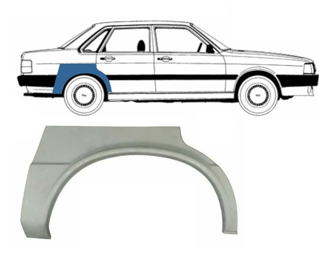 Segment reparatie aripa spate Audi 80 (B2) 8.1978-8.1988 Partea Dreapta, Spate, 4 Usi