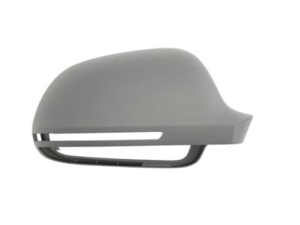 Carcasa oglinda exterioara Audi A4/S4 (B8), 11.2008-10.2011, A4/S4 (B8), 11.2007-10.2009, A5/S5 (B8), 03.2007-2009, A6 (C6), 10.2007-2009, Q3 (8u), 06.2011-2015, partea Dreapta, culoare sticla, cu carcasa grunduita, 8T0857528E; 8T0857528E GRU