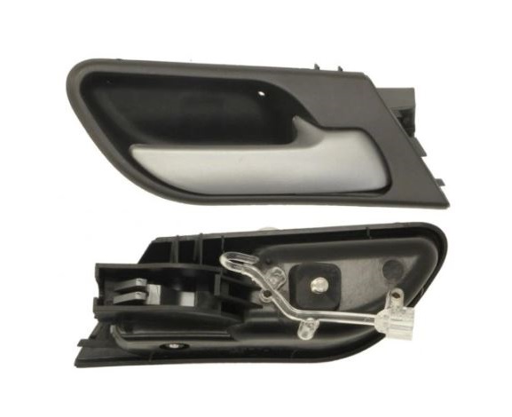 Maner usa interior Bmw X5 (E53), 05.2003-10.2006, fata, Dreapta, negru; cu tija cromata