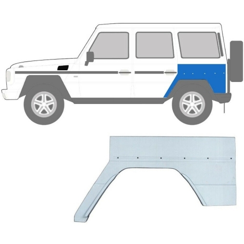 Aripa spate Mercedes Clasa G 5-Usi (W460) 05.1979-08.1989 Mercedes Clasa G 5-Usi (W461/W463) 09.1989-2002, Pentru Modelul In 5 Usi, Partea Stanga,