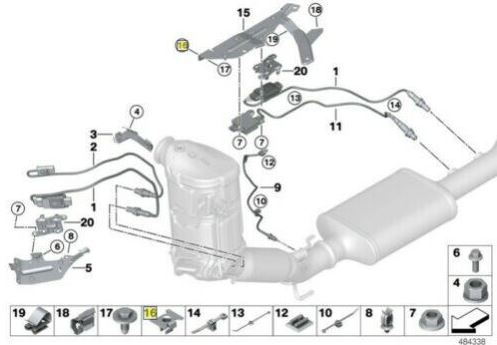 Clips, agrafa fixare Bmw Seria 3 E46 Sedan, Kb, 97- Aftermarket 6M61390