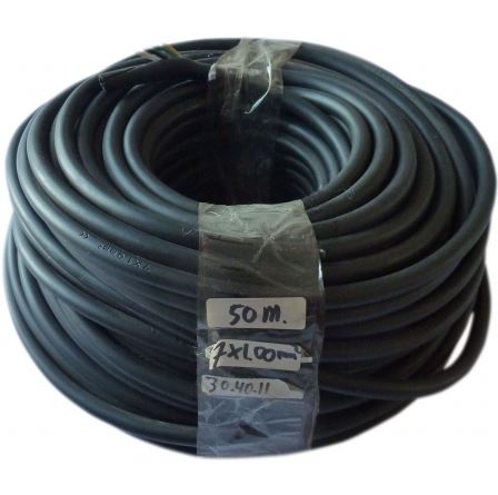 Cablu instalatie electrica BestAutoVest cu 7 fire , diam 1.0 mm , negru, 12V la metru liniar