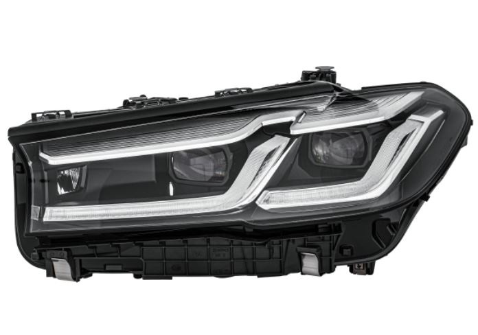 Far BMW Seria 5 (G30/G31), 06.2020-, partea stanga, HELLA, Tip=MATRIX; LED; electric; fara unitate control LED; LED; Numar functii iluminare:5; fara marcaj "BMW"; marcaj "LED"