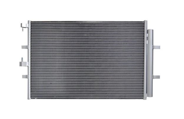Condensator climatizare AC OEM/OES (Valeo), FORD TRANSIT/TOURNEO CUSTOM, 04.2012-; TRANSIT, 08.2013- motor 2,0 TDCI; 2,2 TDCI, aluminiu/ aluminiu brazat, 720(688)x475x12 mm, cu uscator si filtru integrat