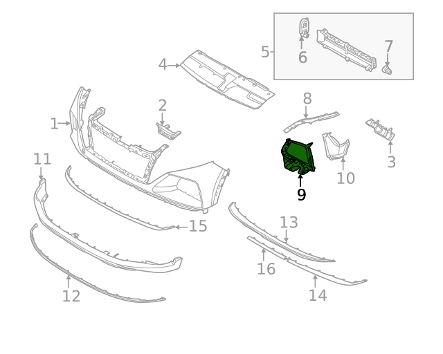 Cleme fixare lampa ceata HYUNDAI TUCSON, 10.2020-, fata, partea stanga