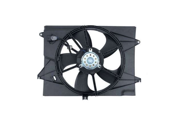 Ventilator radiator GMV SRL, KIA OPTIMA, 2015- motor 2,0, 2,4 benzina, 445 mm; 3 pini, fara fire de conectare; cu pre-rezistor