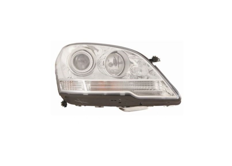 Far MERCEDES Clasa ML (W164), 10.2007-11.2011, partea dreapta, DEPO, D1S+H7+PY21W+W5W+WY5W; electric; fara bec descarcare; fara ballast; cu motor; xenon; cu lumina viraje