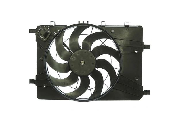Ventilator radiator GMV SRL, OPEL ASTRA J, 2009-2017; CHEVROLET CRUZE, 2009- motor 1,6/1,6 Turbo; 1,8 benzina; cv automata; 400 mm; 4 pini, 400 mm; 4 pini,