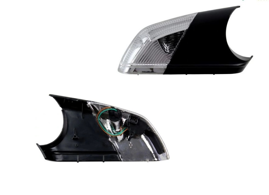 Indicator lateral in oglinda SKODA OCTAVIA II/TOUR II (1Z3/1Z5), 06.2004-12.2012, semnalizator fata, partea stanga, EU, pentru masini cu lampa perimetru inferiora; LED+W5W; cu prize bec