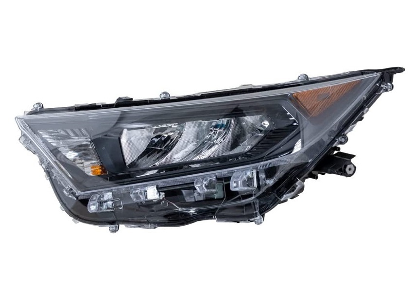 Far TOYOTA RAV4 (XA50), 04.2018-, partea stanga, Taiwan, Tip=USA; LED+W5W+WY28/8W; manual; janta neagra; Omologare: SAE; LED