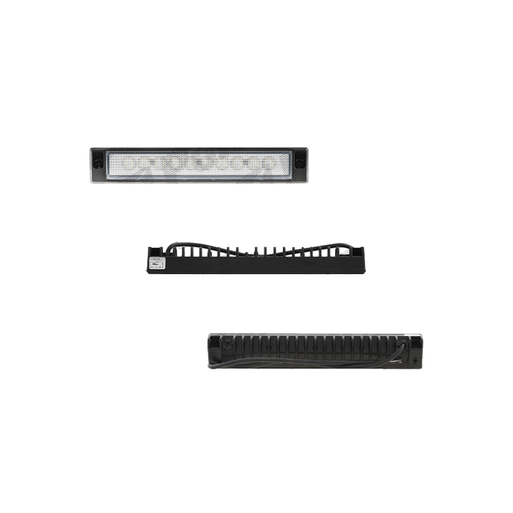 Far de drum, Proiector Universal RapidAuto 99LR076, 12/24V; 19W; carcasa aluminiu; dreptunghiular; 9xLED; carcasa neagra; Latime: 271 mm; Inaltime: 48 mm; Adancime: 36 mm; nu se aplica