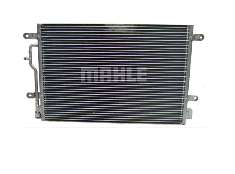 Condensator climatizare AC OEM/OES (Behr/Mahle), AUDI A4 (B6), 2000-2004; A6, 11.1998-01.2005, aluminiu/ aluminiu brazat, 608(570)x405x16 mm, fara filtru uscator 8E3285000