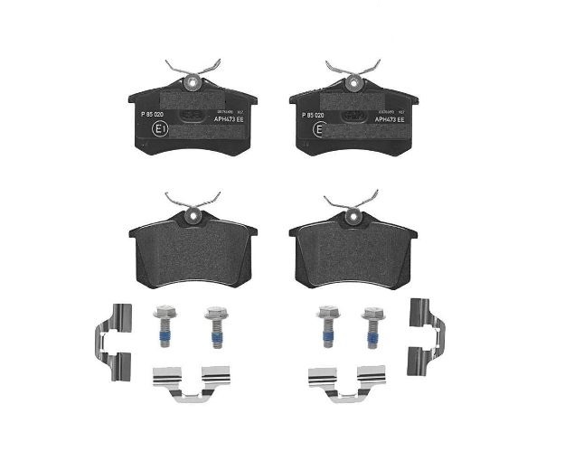 Set placute frana spate SRL, Ds Ds 3 Crossback (Ur , Uc , Uj ), 10.2018-; Peugeot 2008 II (U ), 08.2019-, 208 II (Ub , Up , Uw , Uj ), 06.2019-, spate; puntea spate