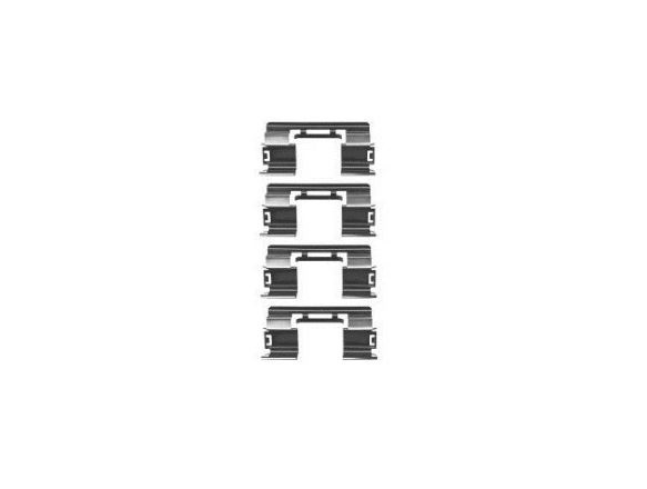 Kit reparatie placute frana fata SRL Chevrolet Aveo (T300) 2011- Cruze 2009- Orlando (J309) 2010- Trax Opel Ampera Antara (L07) Astra J (P10) 09.2009-2015 Astra J GTC Mokka / Mokka X (J13) 2012- Mokka 2020- Zafira Tourer C (P12) 2011-