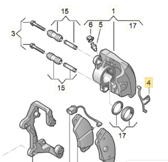 Kit reparatie placute frana fata SRL Audi A4 (B8) 2007-2015 A5 2007-2017 A6 (C7) 2010-2018; A7 2010-2018 Q5, 2008-2017; Ford Focus II; Mercedes Clasa C W204; C204; S204 CLS (C218; X218) Clasa E W212; A207; C207; S212; SLC (R172) SLK R172 VW Scirocco