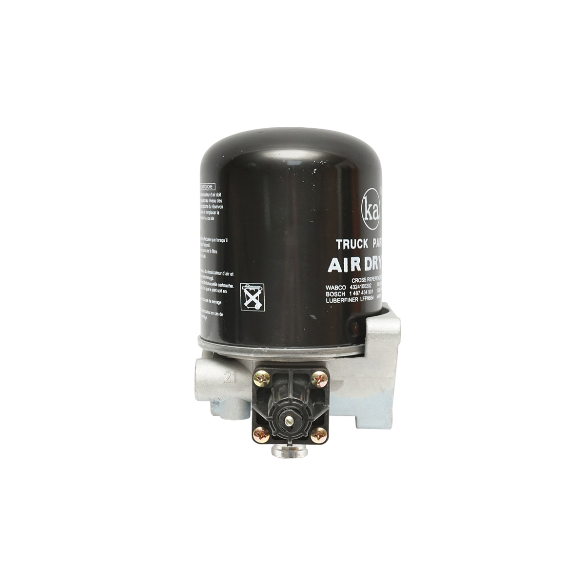 Uscator aer cu filtru pentru sistem compresor cod OEM 4324101020, 4324100202, 1487434901, LFP8654, T250W, aI12, TB1374X Breckner Germany