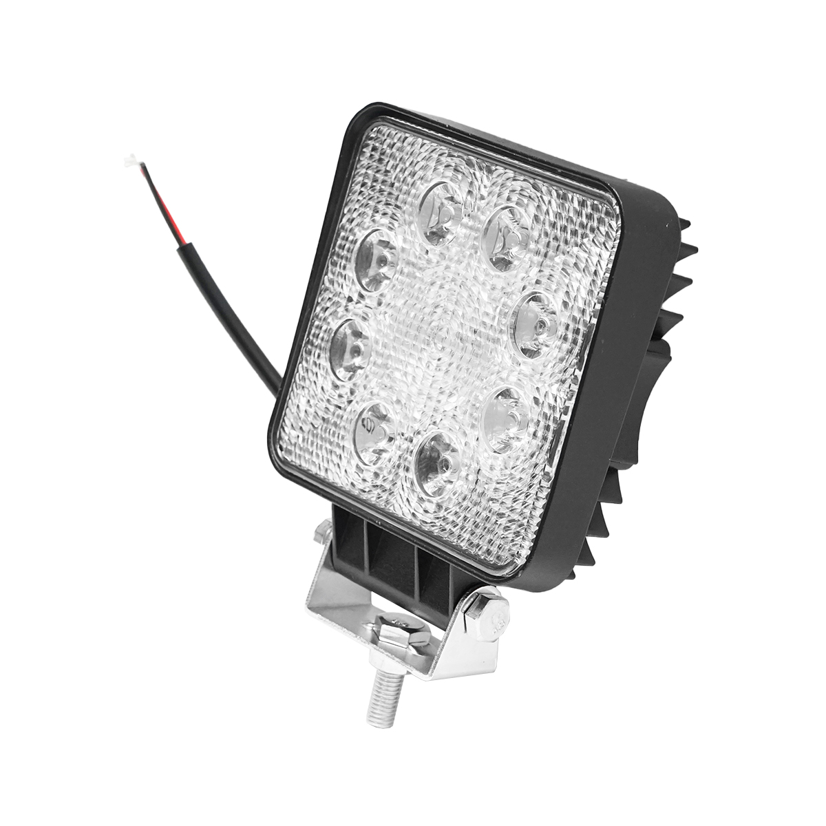 Lampa 8 LED-uri 10-60V 24W unghi radiere 30 de grade tip spot 107x107x51mm 6000K IP67 Breckner Germany