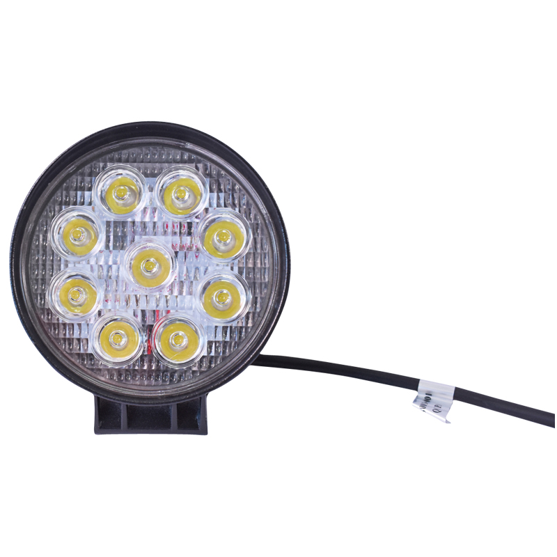 Lampa cu 9 LED-uri 10-60V 27W unghi radiere 30 de grade tip spot 114x114x48mm 6000K IP67 Breckner Germany