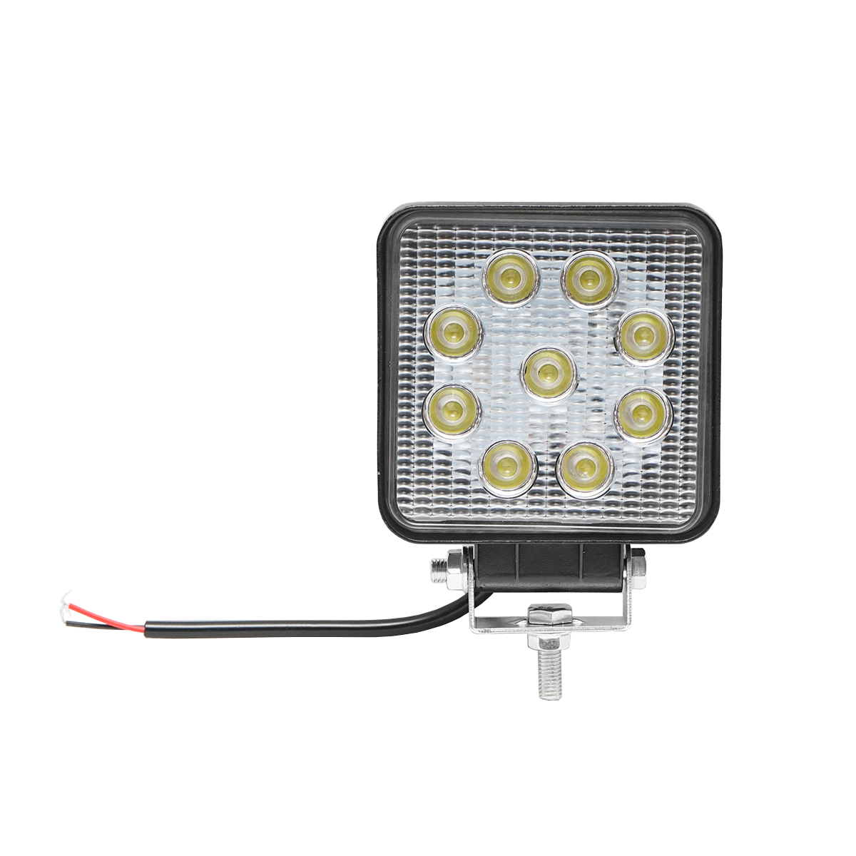 Lampa cu 9 LED-uri 10-60V 27W unghi radiere 60 de grade tip flood 107x107x49mm 6000K IP67 Breckner Germany