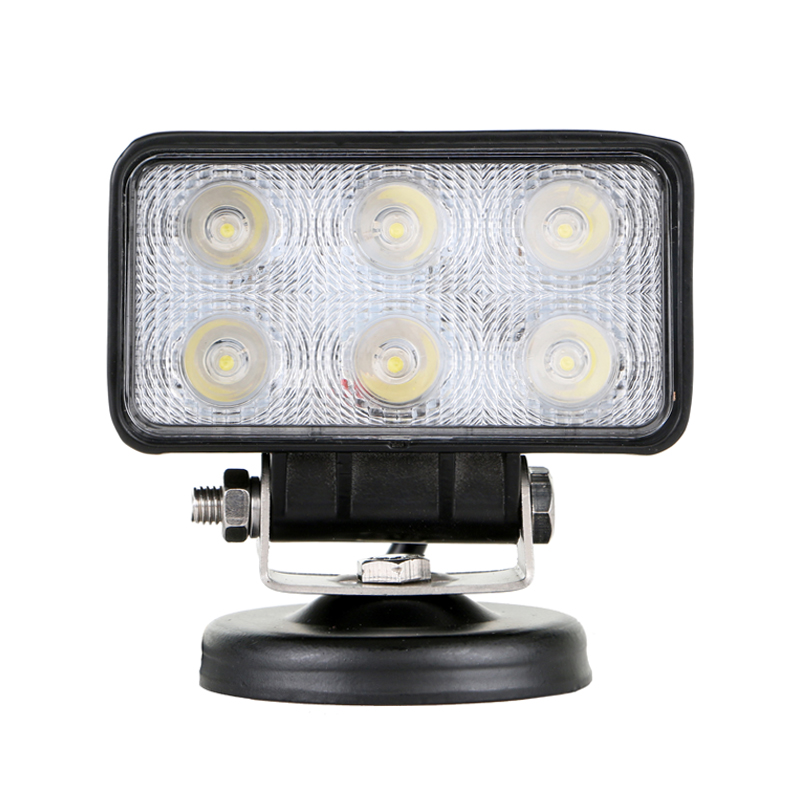 Lampa cu 6 LED-uri 10-60V 18W unghi radiere 60 de grade tip flood 111x65x55mm IP67 6000K Breckner Germany