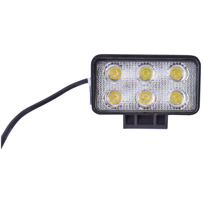 Lampa cu 6 LED-uri 10-60V 18W unghi radiere 60 de grade tip flood 111x65x55mm IP67 6000K Breckner Germany