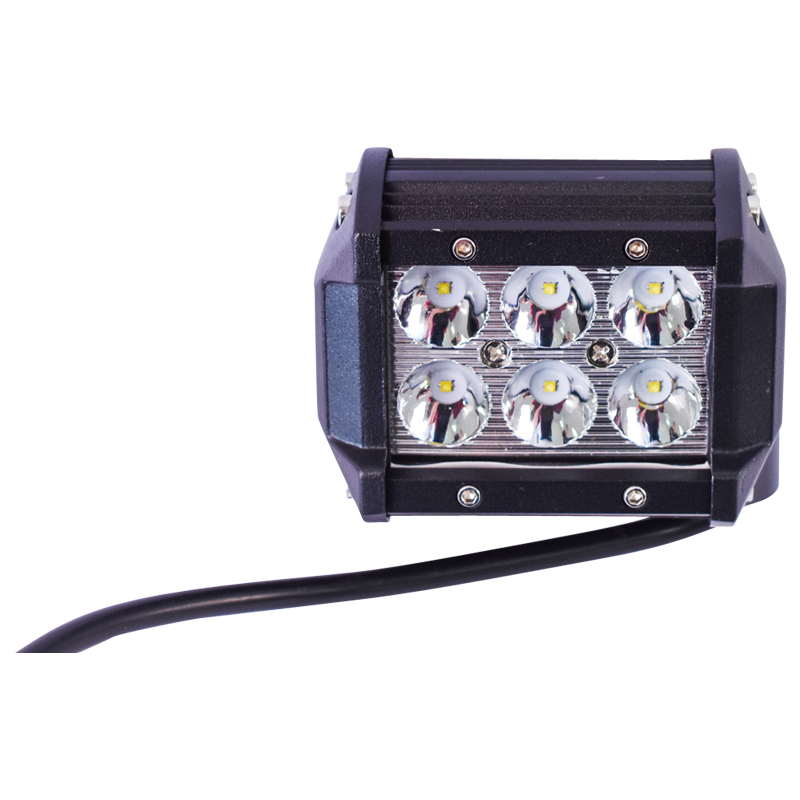 Lampa cu 6 LED-uri 10-30V 18W unghi radiere 30 de grade tip spot 4/9.8cm 6000K IP67 Breckner Germany