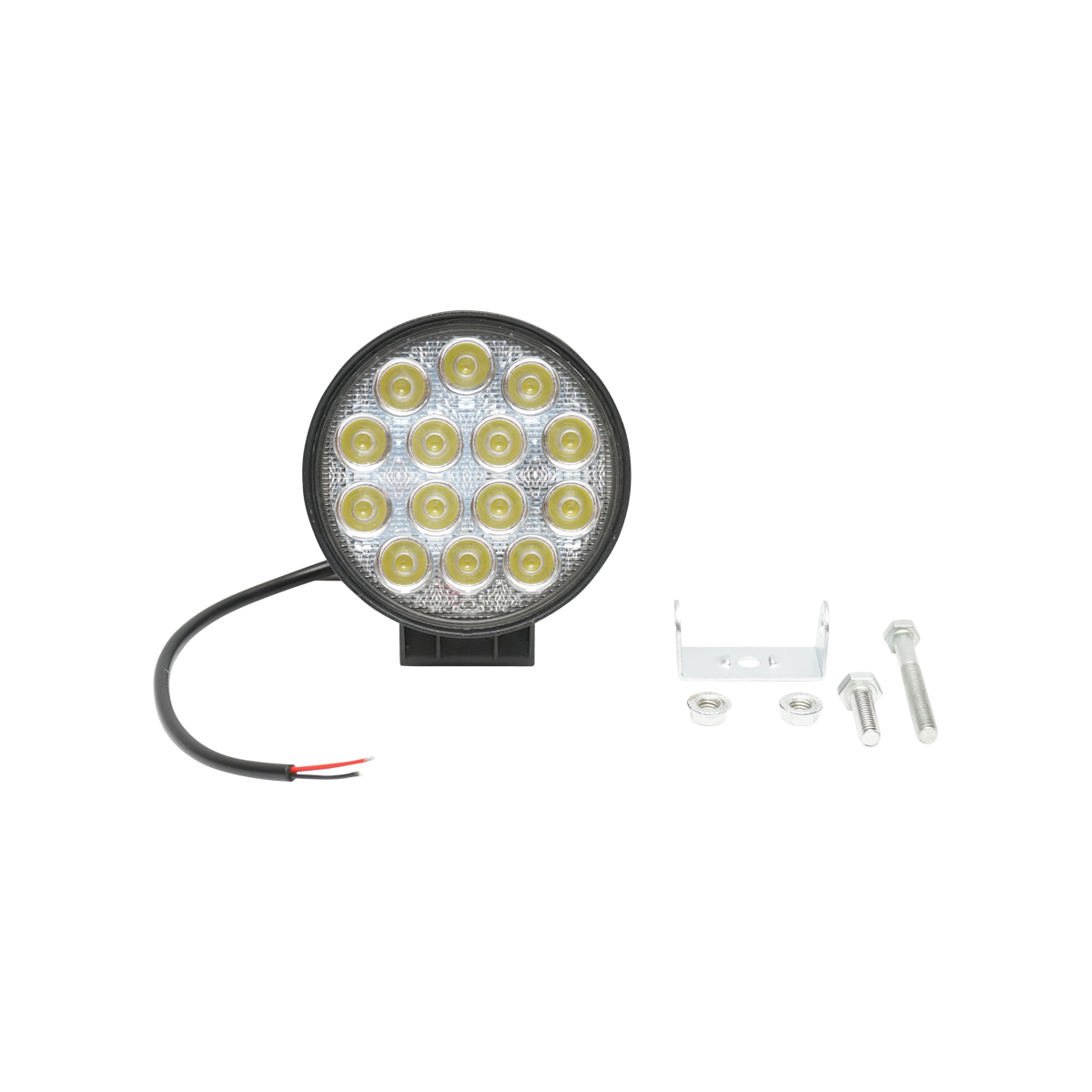 Lampa cu 14 LED-uri 10-30V 42W unghi radiere 60 de grade tip flood 114x114x61mm IP67 6000K Breckner Germany