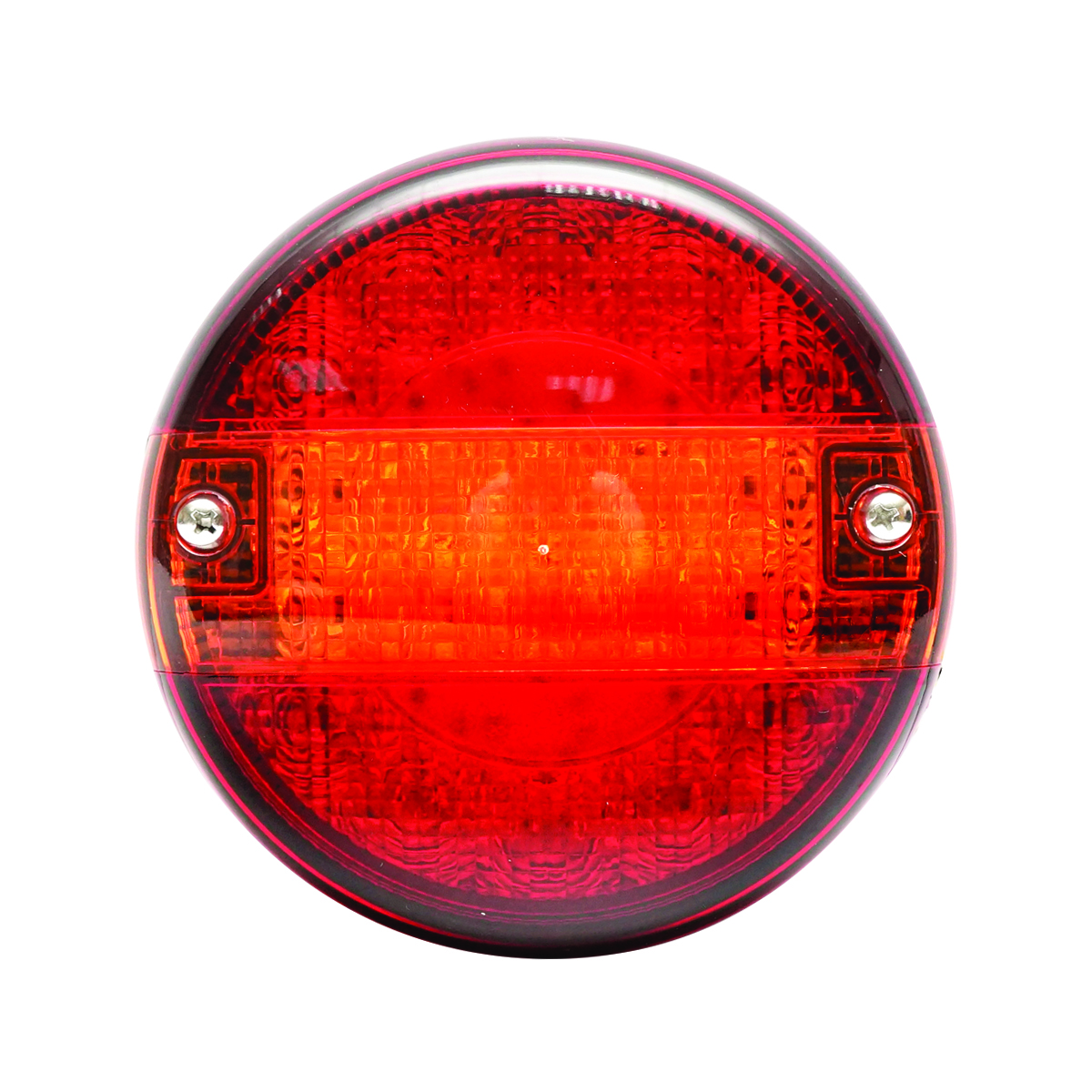 Lampa ceata LED rosie cu semnalizare fi 140mm