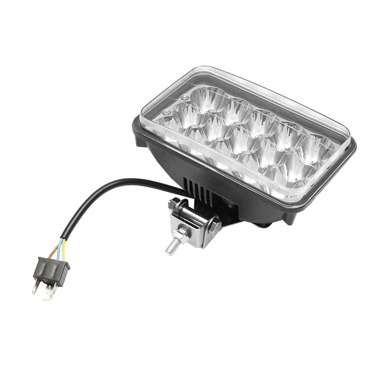Lampa 15 LED-uri 2 faze 10-30V 45W unghi de radiere 30
