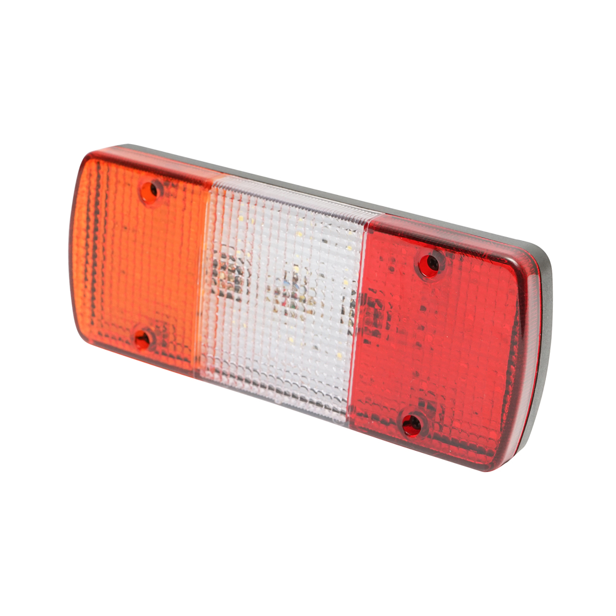 Lampa spate dreptunghiulara 28 LED-uri cu 3 compartimente 12V