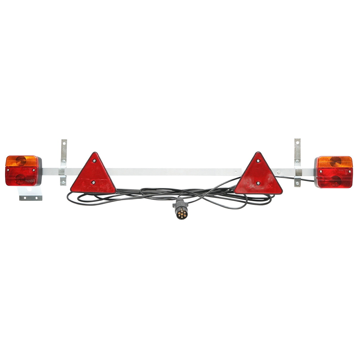 Bara remorca ajustabila 1-1,6m cu lampi, cablu 2,5/6m si fisa cu 7 pini Breckner Germany