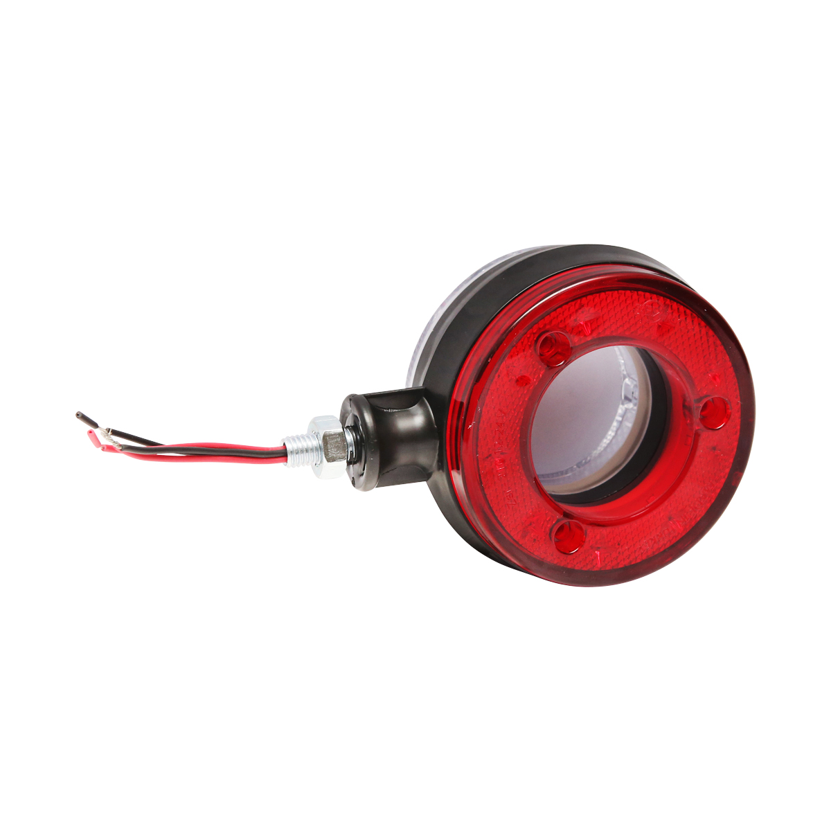Lampa pozitie cu LED 12/24V pentru oglinda camion rosu/alb FR0330RW Breckner Germany