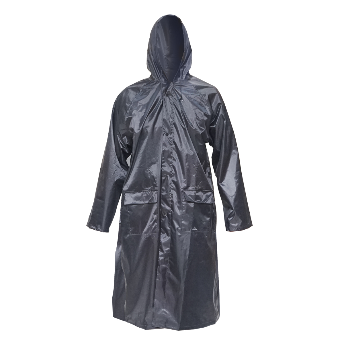 Pelerina cu gluga impermeabila din poliester cu membrana PVC fante de aerisire, 2 buzunare si fermoar navy blue XL Breckner Germany