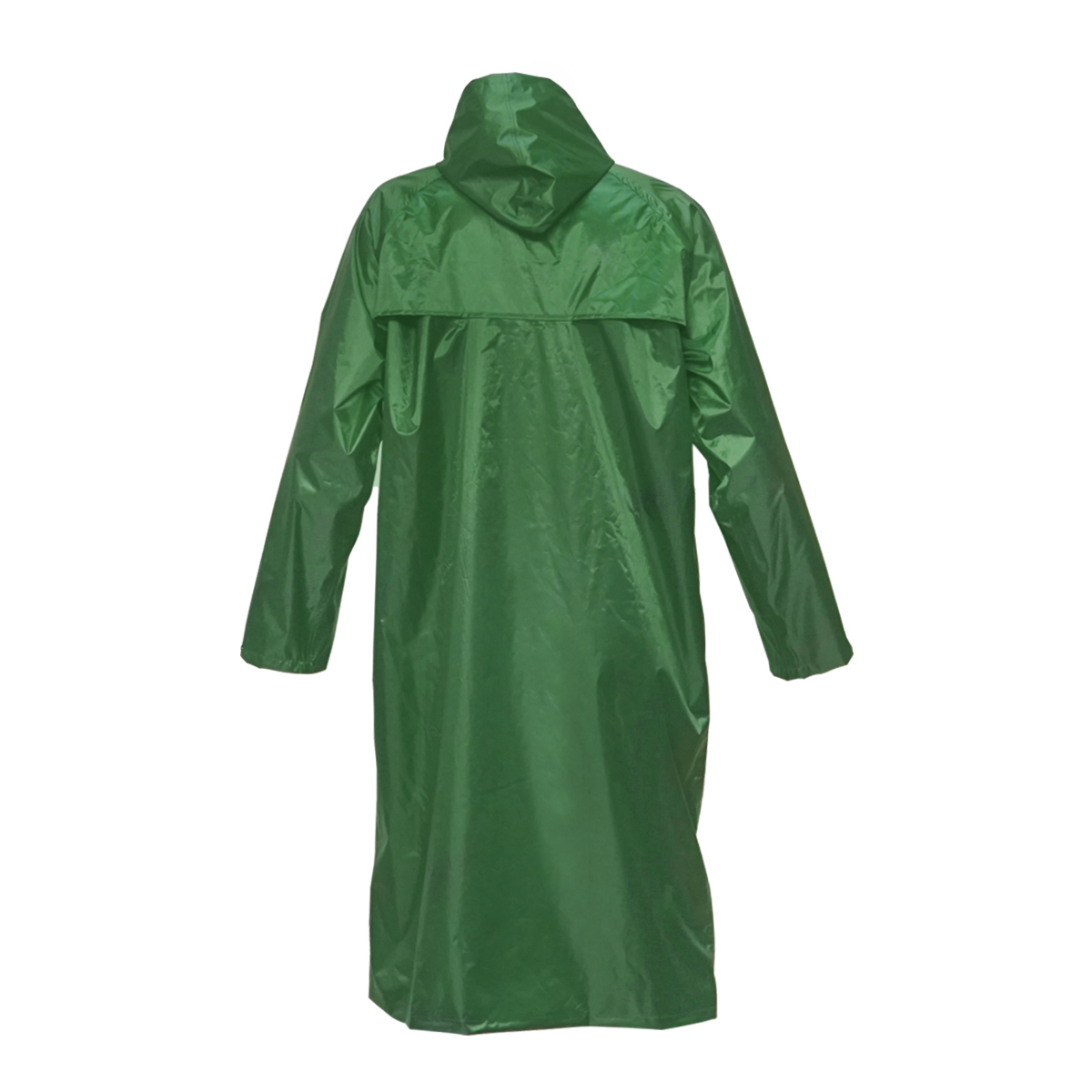 Pelerina cu gluga impermeabila din poliester cu membrana PVC fante de aerisire, 2 buzunare si fermoar verde XXL Breckner Germany