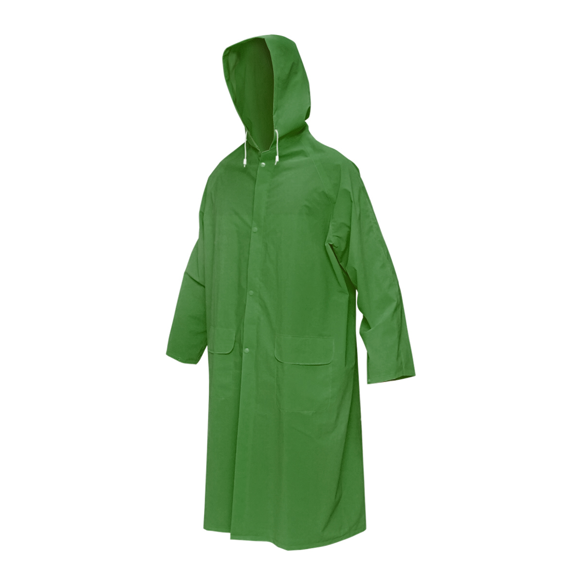 Pelerina cu gluga impermeabila poliester si PVC cu fante de aerisire, 2 buzunare si fermoar verde L Breckner Germany