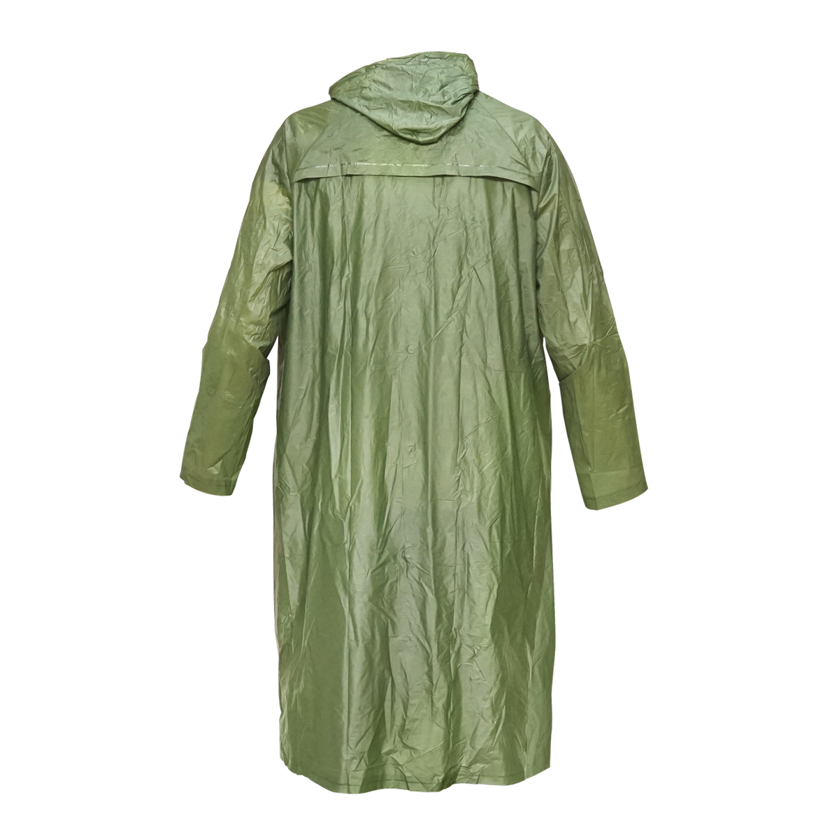 Pelerina cu gluga impermeabila din PVC, 2 buzunare, inchidere cu capse, verde inchis, L Breckner Germany