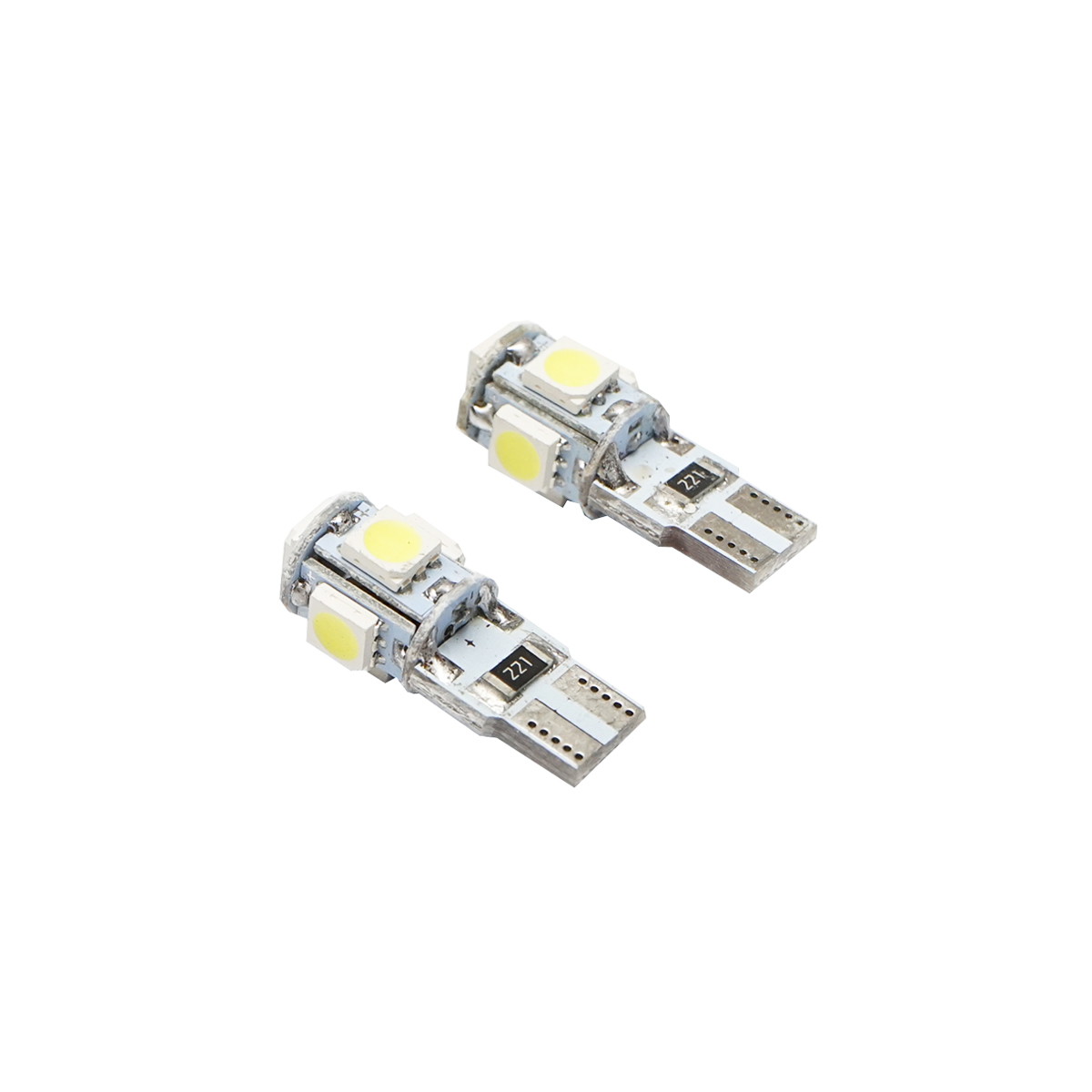 Set 2 becuri LED SMD 12V T10 0,16A lumina rece Breckner Germany